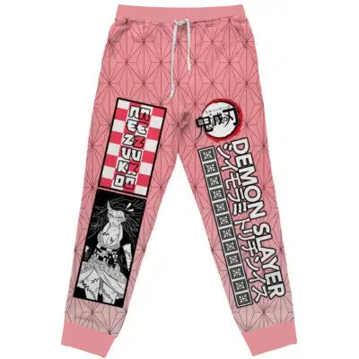 Demon Slayer Anime Jogger Pants & Shorts – Manga-Style 3D Printed Sweatpants