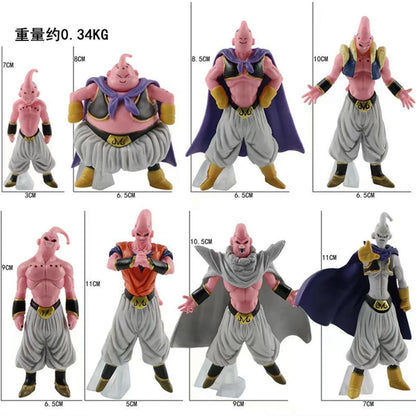 Dragon Ball Z Majin Buu Action Figure Set (8-Piece) – 10cm Mini PVC Buu Collectibles