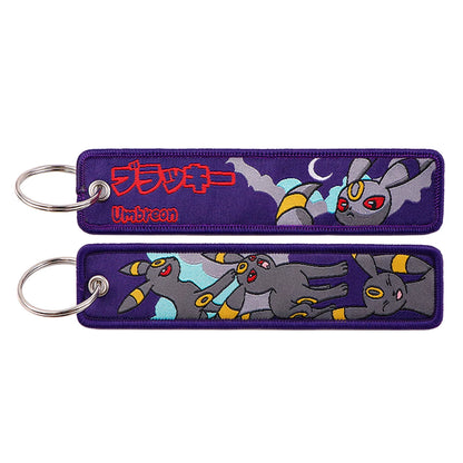 Pokémon Embroidered Double-Sided Jet Tag Keychain