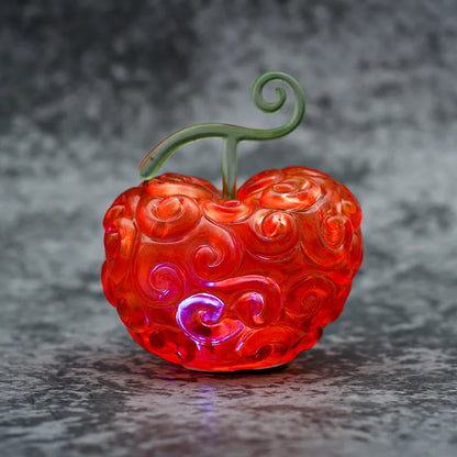 One Piece Devil Fruit Figure - Anime Rubber & Dark Burning Fruit Model