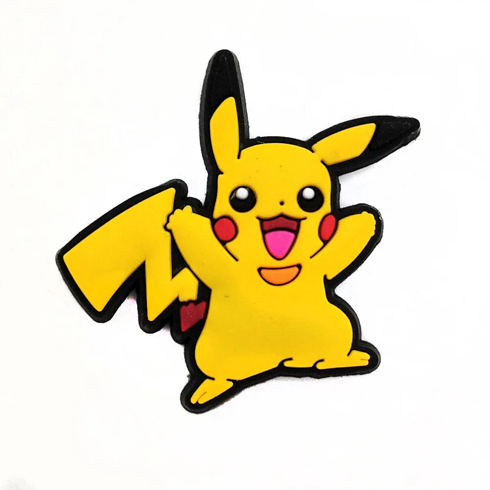 Pokémon PVC Clog Shoe Charms – Cartoon Pikachu & Monster Ball Accessories