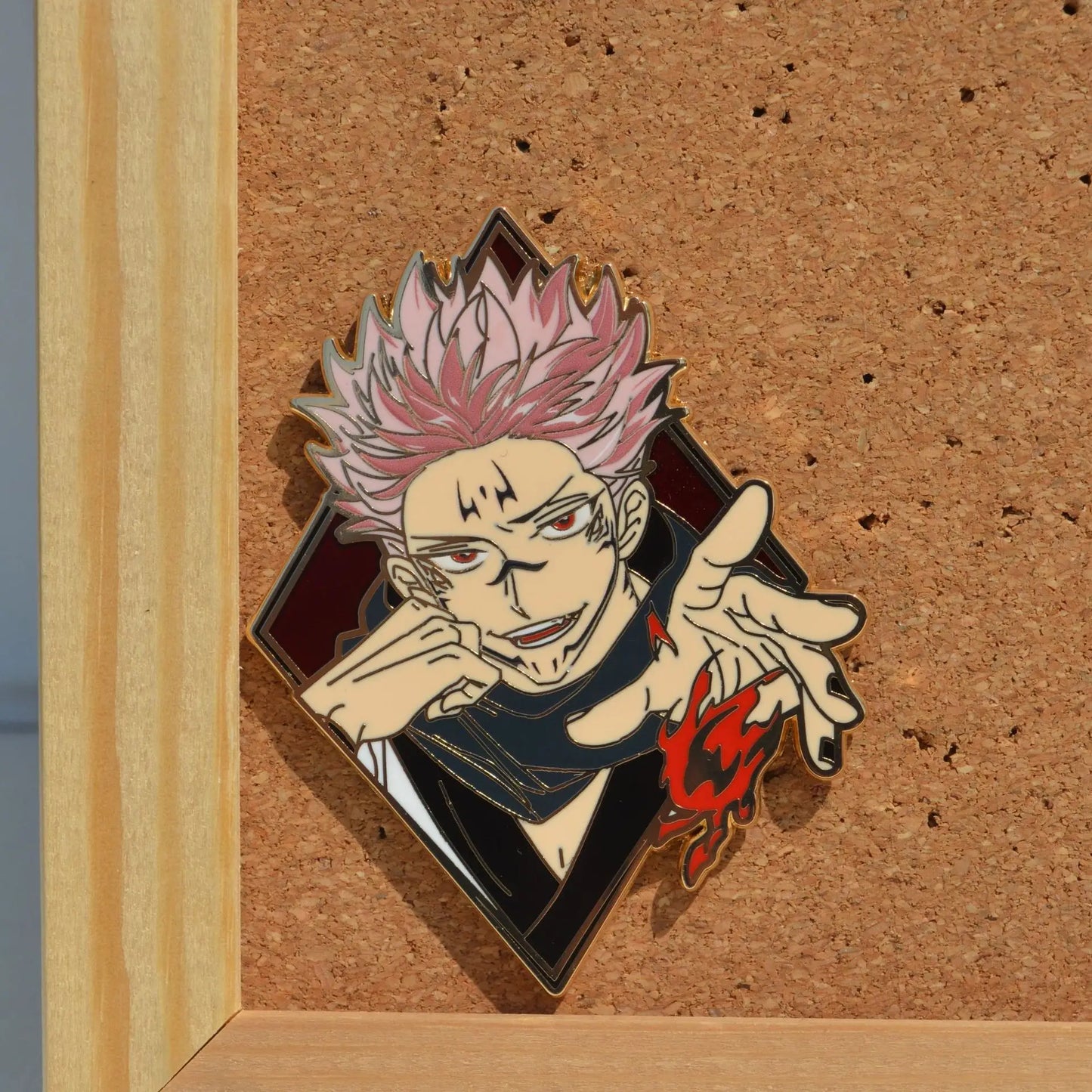 Jujutsu Kaisen Enamel Pin Badge Set – Gojo, Sukuna, Toji & Megumi Brooches