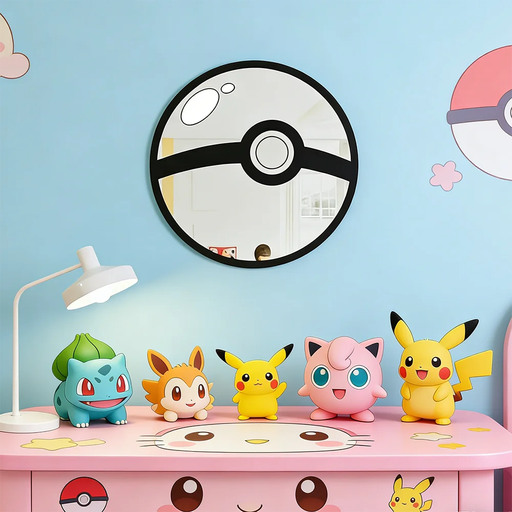 One Piece & Anime Acrylic Wall Mirror – HD UV Print Room & Gaming Decor