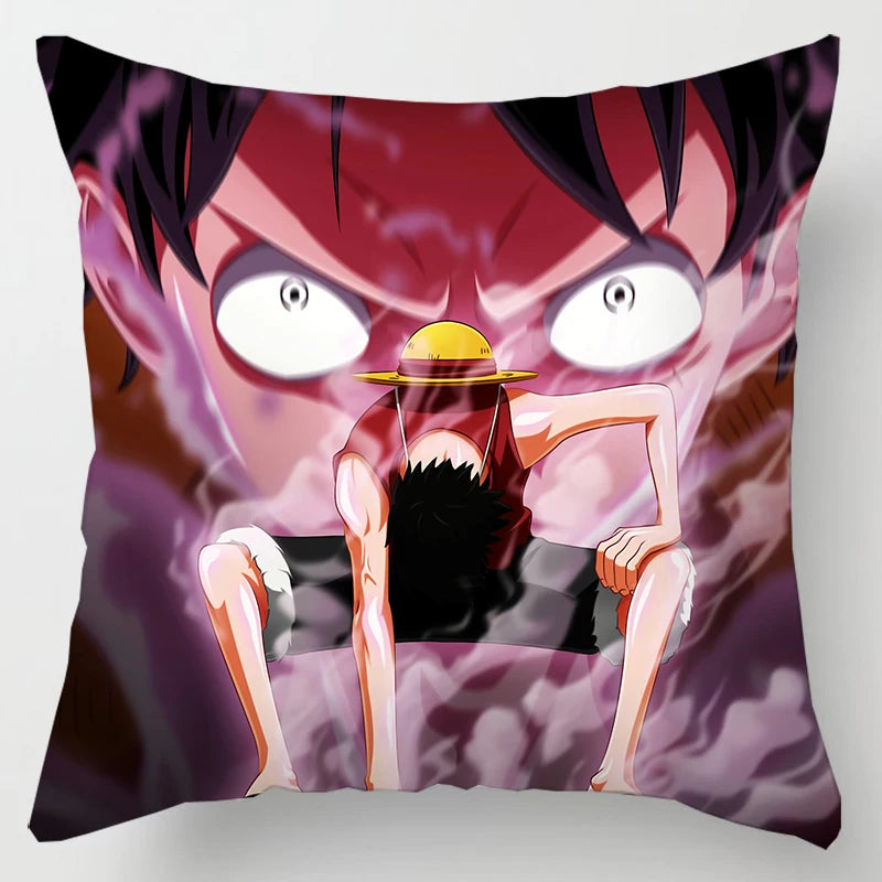 One Piece Anime Plush Square Throw Pillow Cover – 18"x18" (45x45 cm)