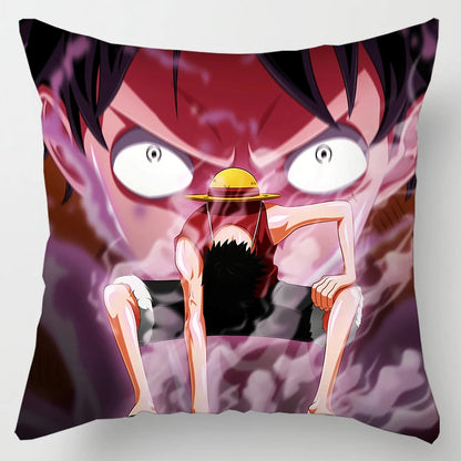 One Piece Anime Plush Square Throw Pillow Cover – 18"x18" (45x45 cm)