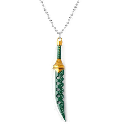 The Seven Deadly Sins Meliodas Lostvayne Sword – Anime Metal Weapon Keychain & Necklace
