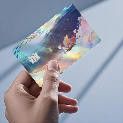One Piece Holographic Laser Credit Card Skin – Anime Debit & Transit Card Sticker