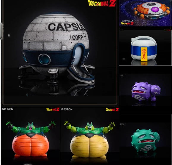 Dragon Ball Z Gravity Spaceship Ashtray & Capsule Corp Storage Container