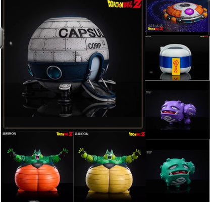 Dragon Ball Z Gravity Spaceship Ashtray & Capsule Corp Storage Container