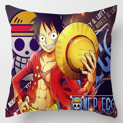One Piece Anime Plush Square Throw Pillow Cover – 18"x18" (45x45 cm)