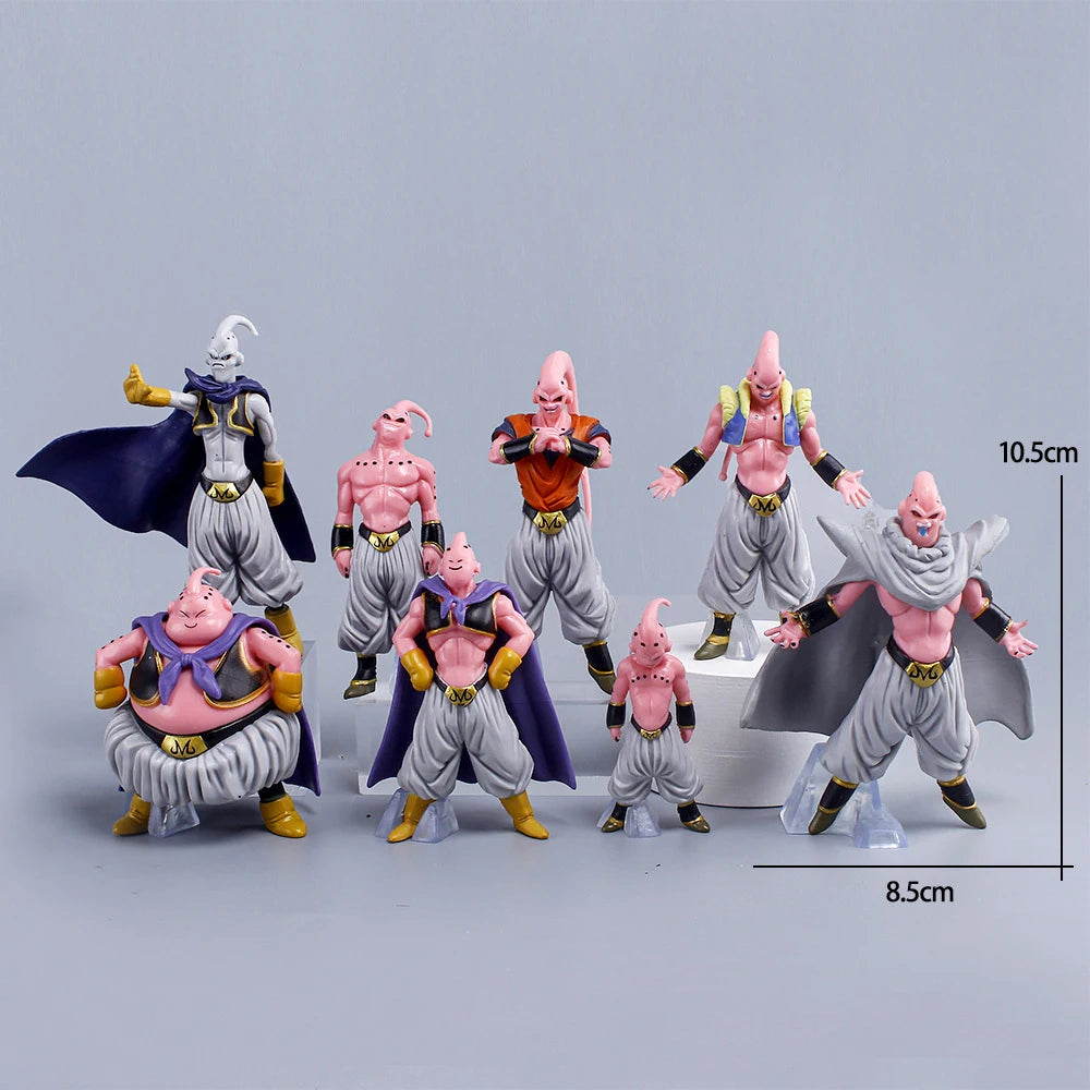 Dragon Ball Z Majin Buu Action Figure Set (8-Piece) – 10cm Mini PVC Buu Collectibles
