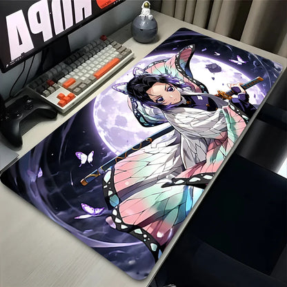 Demon Slayer Shinobu Kochou Gaming Desk Mat | Extended Anime Keyboard & Mouse Pad
