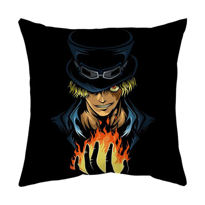 One Piece Anime Plush Square Throw Pillow Cover – 18"x18" (45x45 cm)