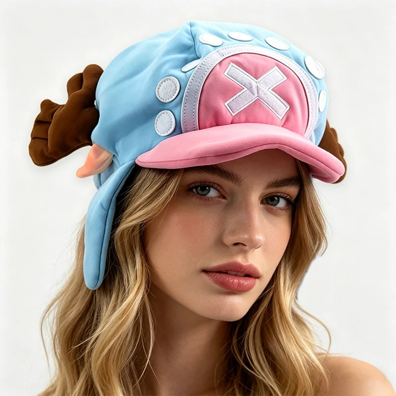 One Piece Plush Cosplay Hat – Tony Tony Chopper & Trafalgar Law Cap