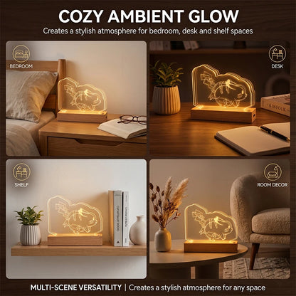 Pokémon Pikachu 3D Multilayer Acrylic LED Lamp – Dynamic Motion Effect Night Light