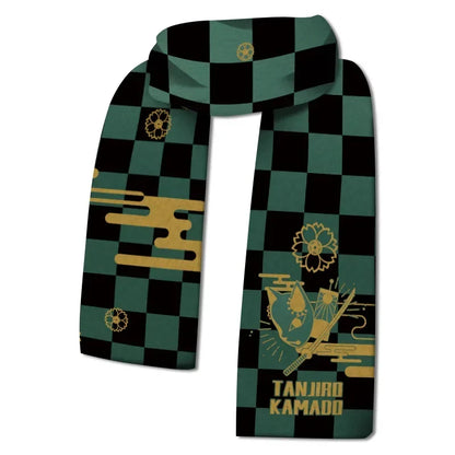 Demon Slayer Winter Cotton Scarf – Kimetsu no Yaiba Anime Warm Neck Scarf & Cosplay Gift