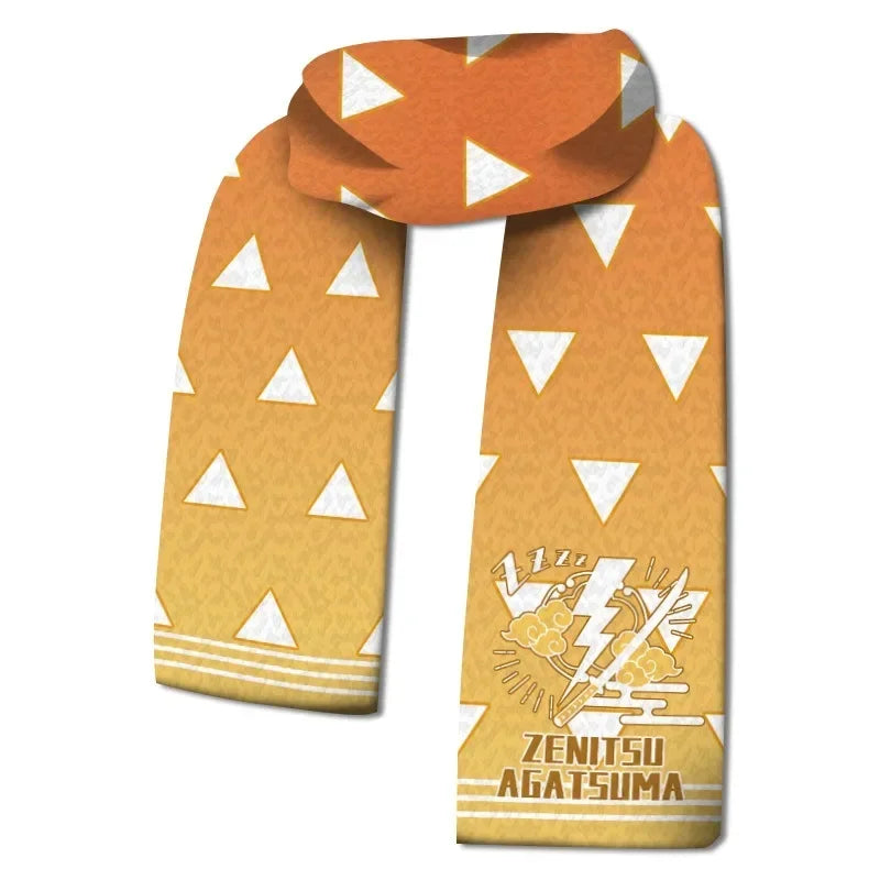 Demon Slayer Winter Cotton Scarf – Kimetsu no Yaiba Anime Warm Neck Scarf & Cosplay Gift
