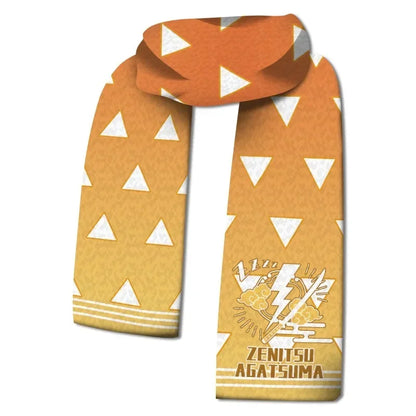 Demon Slayer Winter Cotton Scarf – Kimetsu no Yaiba Anime Warm Neck Scarf & Cosplay Gift